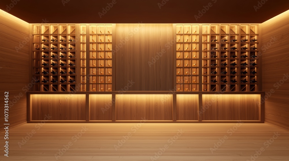 Luxurious Spanish-Inspired Wine Tasting Room with Rich Wooden Accents and Elegant Lighting Luxurious Spanish-Inspired Wine Tasting Room with Rich Wooden Accents and Elegant Lighting