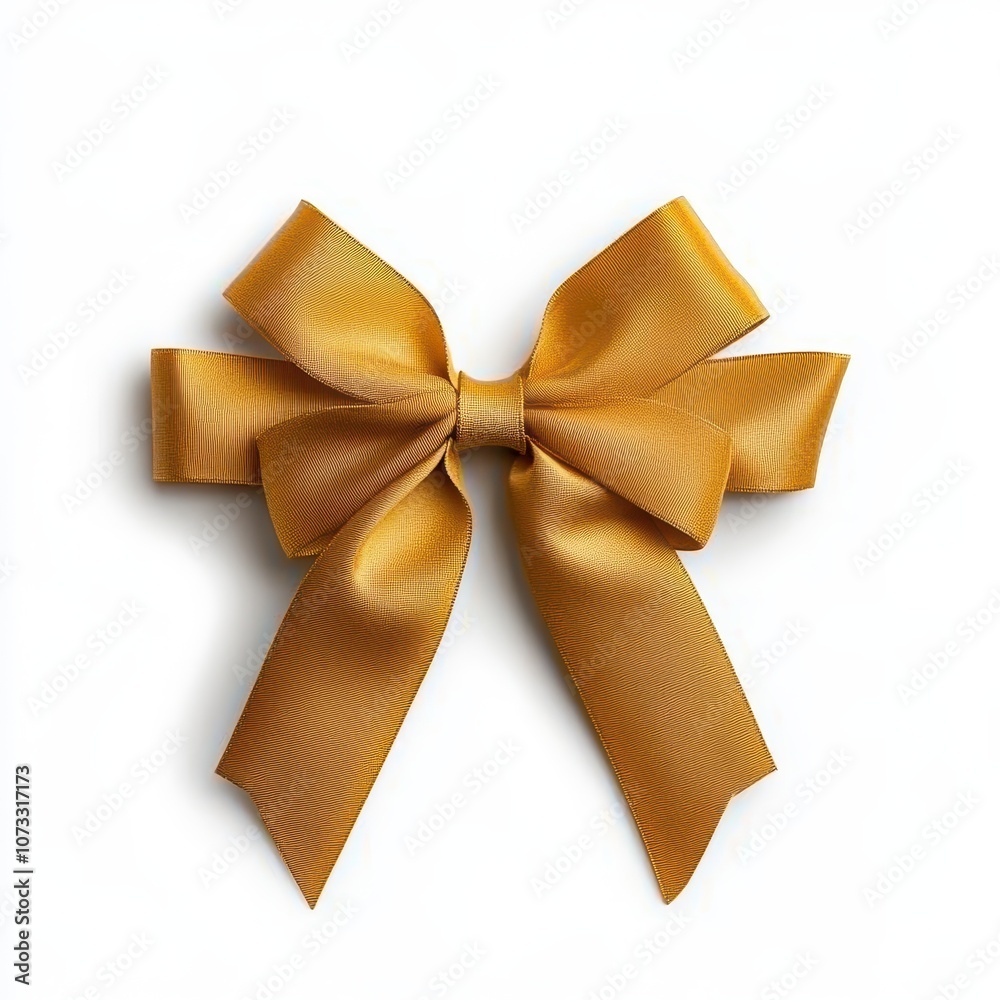 Elegant Golden Bow for Holiday Decorations Elegant Golden Bow for Holiday Decorations