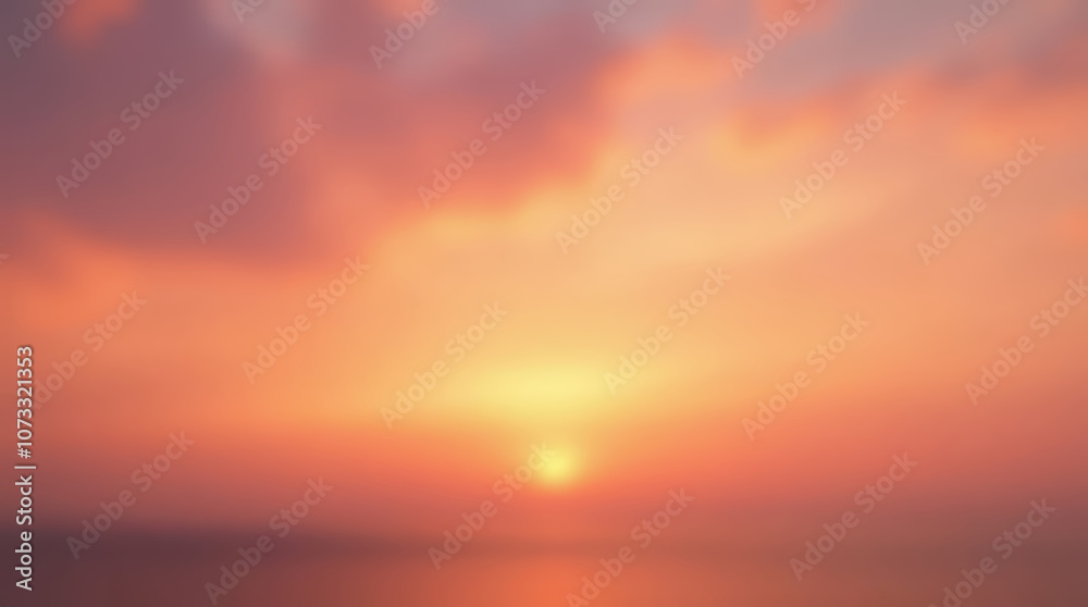 Soothing sunset gradient with warm colors