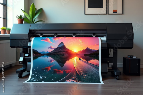 large printer format inkjet working	