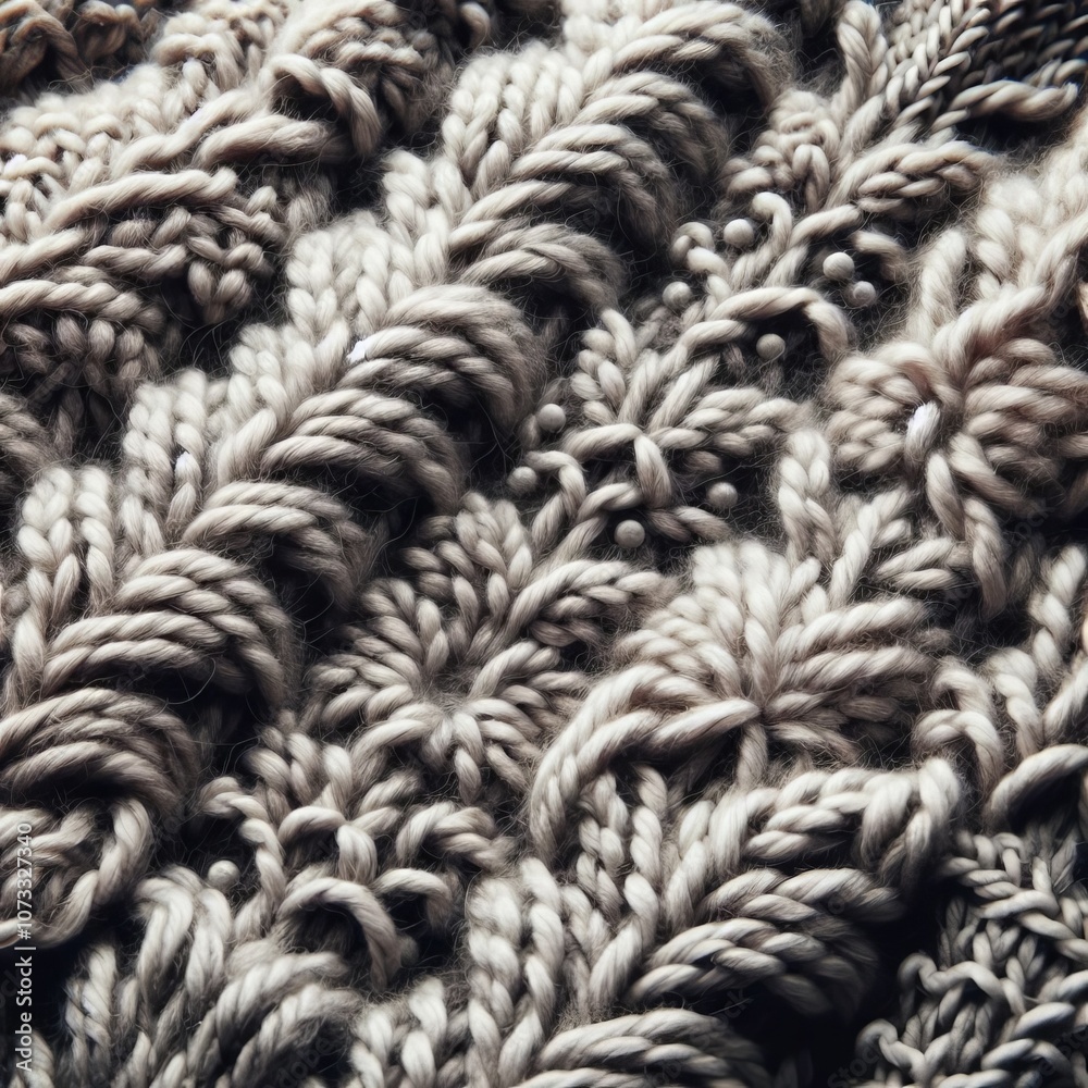 Knitted Texture A close up view of knitted fabric with its intri Knitted Texture A close up view of knitted fabric with its intri