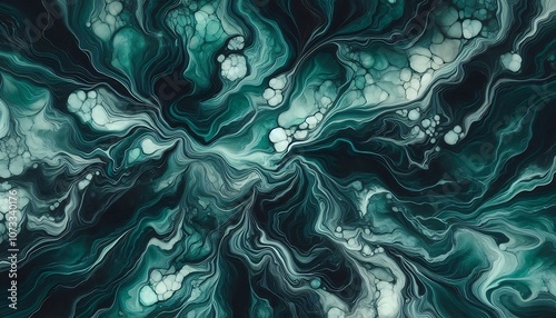 Emerald Green Marble with Light Veins 