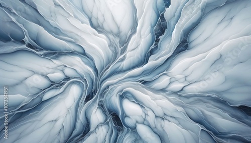 Frosty White Marble texture with Light Blue Veins