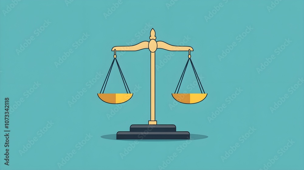 Scales of Justice Flat Icon Design Scales of Justice Flat Icon Design