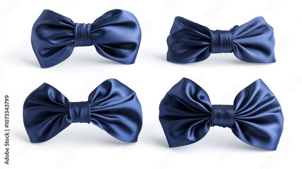 Blue Satin Bow Tie: A Classic and Elegant Design Blue Satin Bow Tie: A Classic and Elegant Design