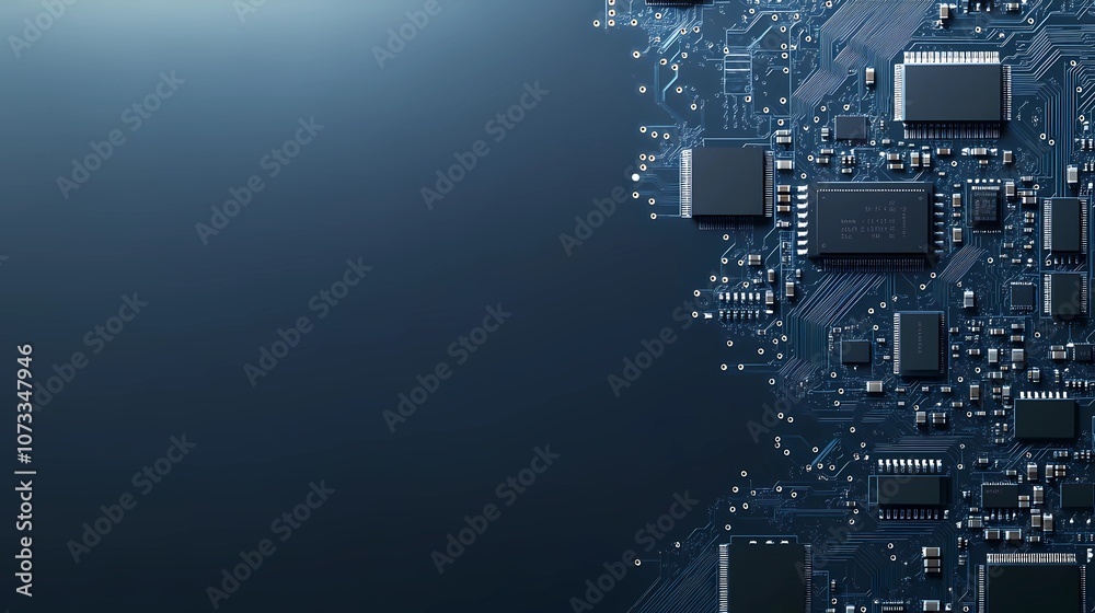 Abstract circuitry network displayed in microchip pattern, forming a tech-related texture suitable for advertisements, posters, and digital designs Abstract circuitry network displayed in microchip pattern, forming a tech-related texture suitable for advertisements, posters, and digital designs