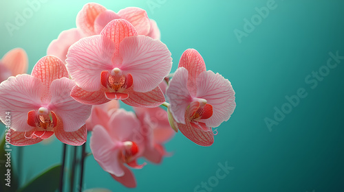 Bouquet of Phalaenopsis Orchids flowers photo