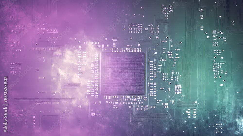 Seamless microchip texture, showcasing electronic circuit designs with intricate details, providing a modern tech-inspired backdrop for various digital projects Seamless microchip texture, showcasing electronic circuit designs with intricate details, providing a modern tech-inspired backdrop for various digital projects