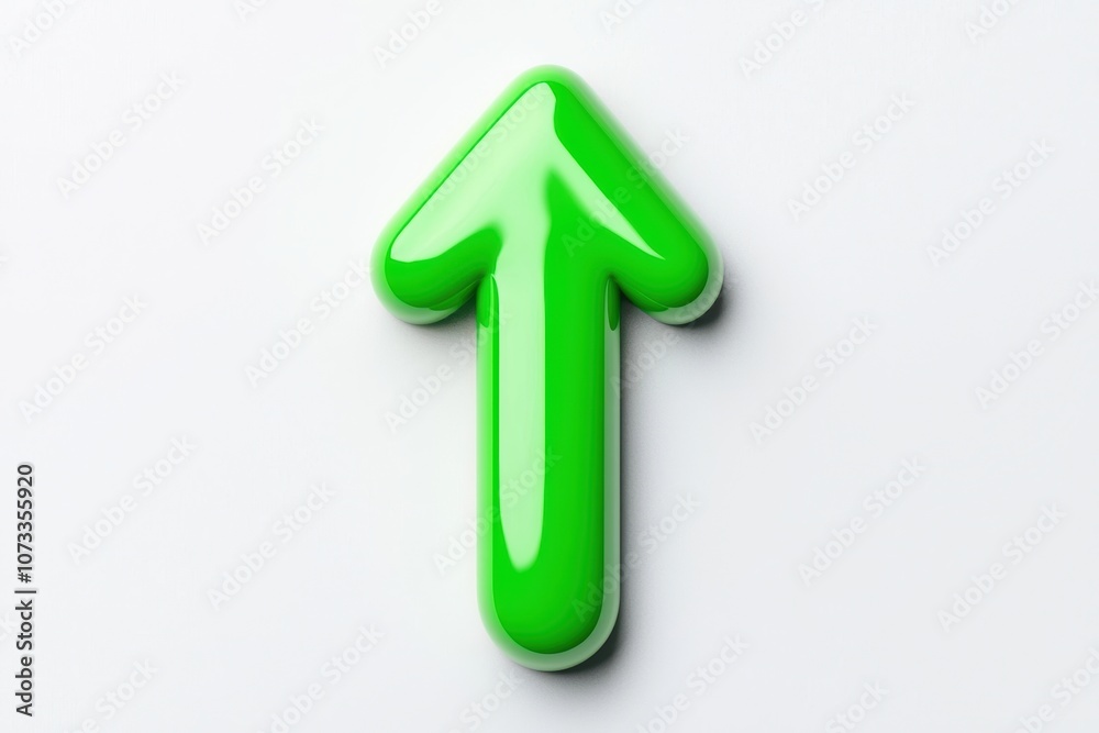 Minimalist green downward arrow with a white outline, clean and bold design on a white background Minimalist green downward arrow with a white outline, clean and bold design on a white background