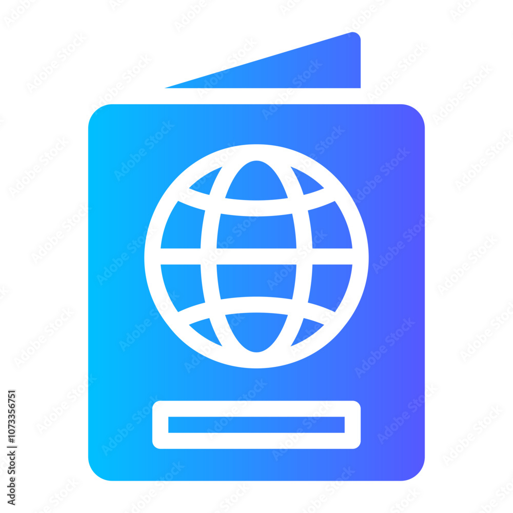 passport gradient icon passport gradient icon