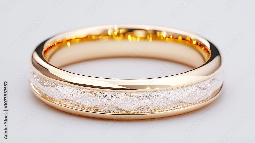 Discover the elegance of a stunning gold wedding ring with intricate design and sparkling details Discover the elegance of a stunning gold wedding ring with intricate design and sparkling details