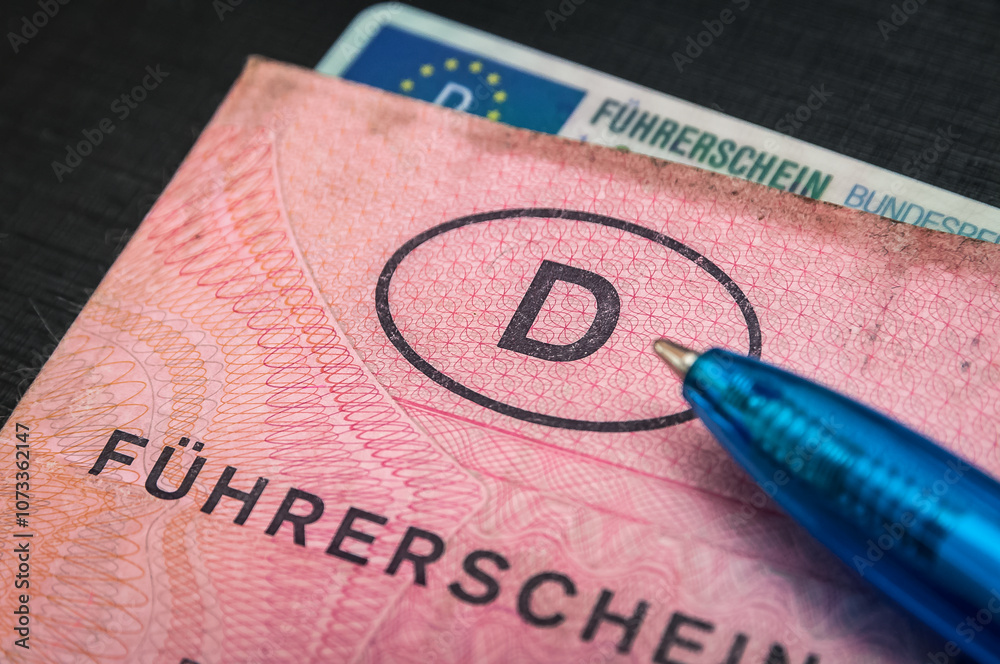 Obraz premium EU-Führerschein in Deutschland