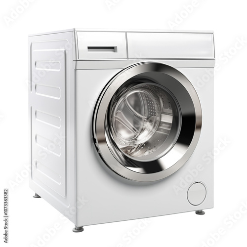 Laundry Washing Machine Isolated on Transparent Background
