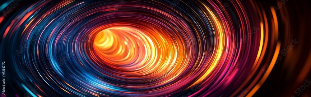 Futuristic glowing digital circle representing technology and data Futuristic glowing digital circle representing technology and data