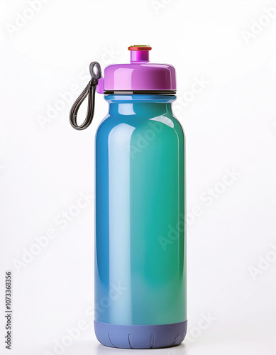 Blue and Purple Water Bottle with Carry Loop