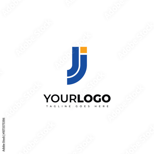 Letter J and J creative vector logo design suitable for graphic needs. Logo design on white background