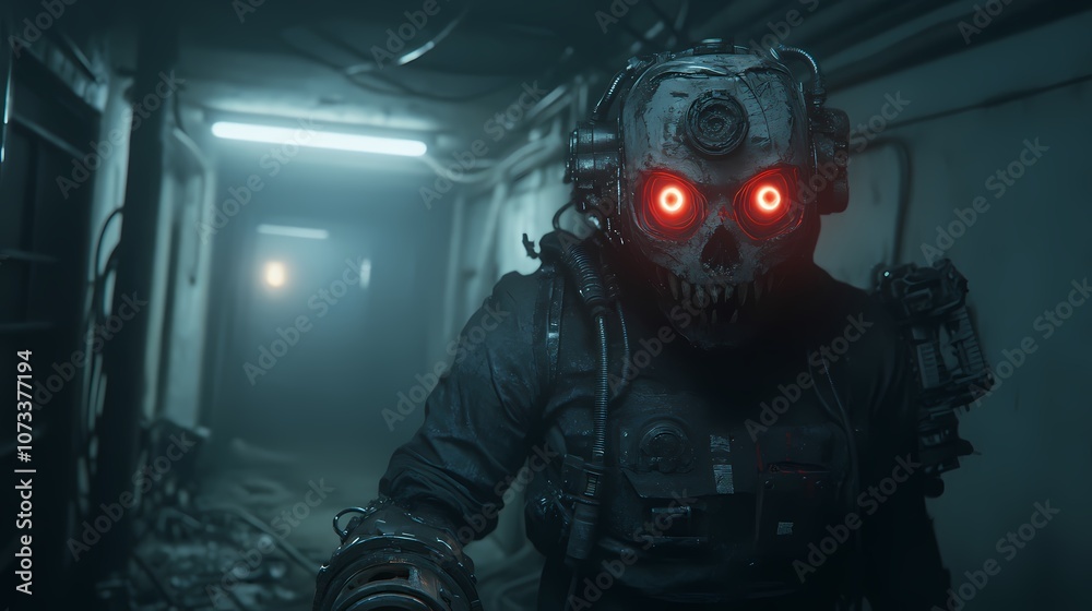 Fototapeta premium Future Warzone: Rise of the Machines
