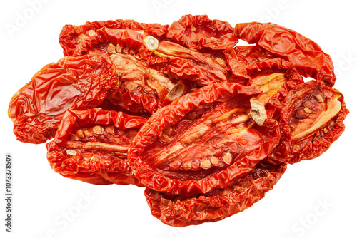 dried Tomato isolated on white background, full depth of field
