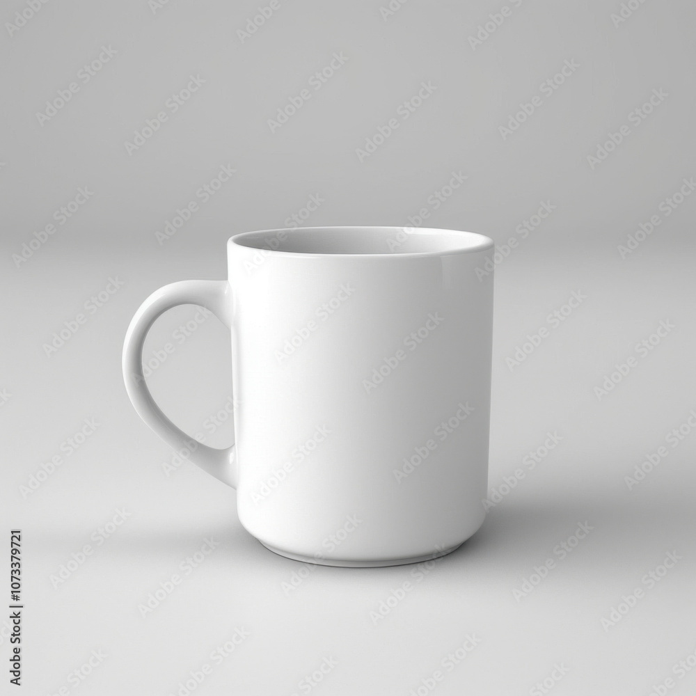 Obraz premium White empty mug mockup