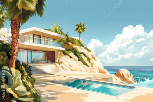 Illustration Real Estate 05 Malibu
