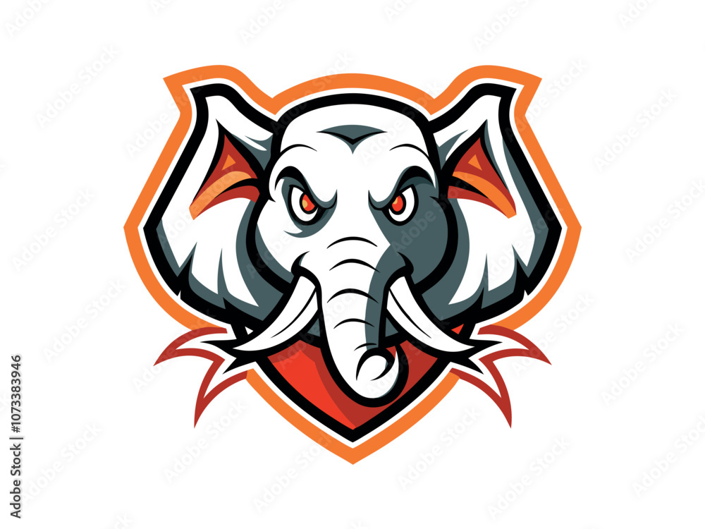an elephant Mascot Unique Logo Design an elephant Mascot Unique Logo Design