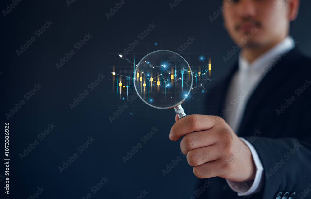 Business or trader is showing a growing virtual hologram stock on smartphone, planning and strategy, Stock market progress or success concept. invest in trading. Business or trader is showing a growing virtual hologram stock on smartphone, planning and strategy, Stock market progress or success concept. invest in trading.