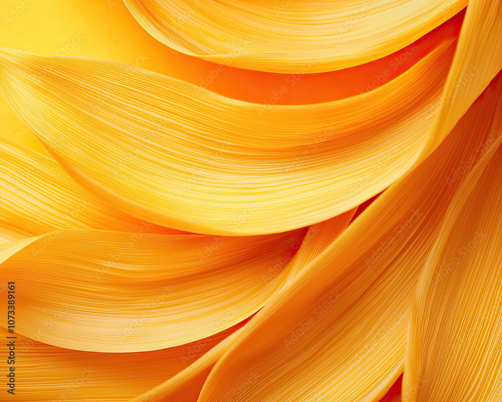 Vibrant yellow waves of smooth texture evoke warmth and creativity in design projects. Vibrant yellow waves of smooth texture evoke warmth and creativity in design projects.