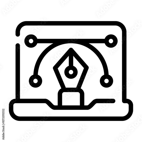 graphic design line icon