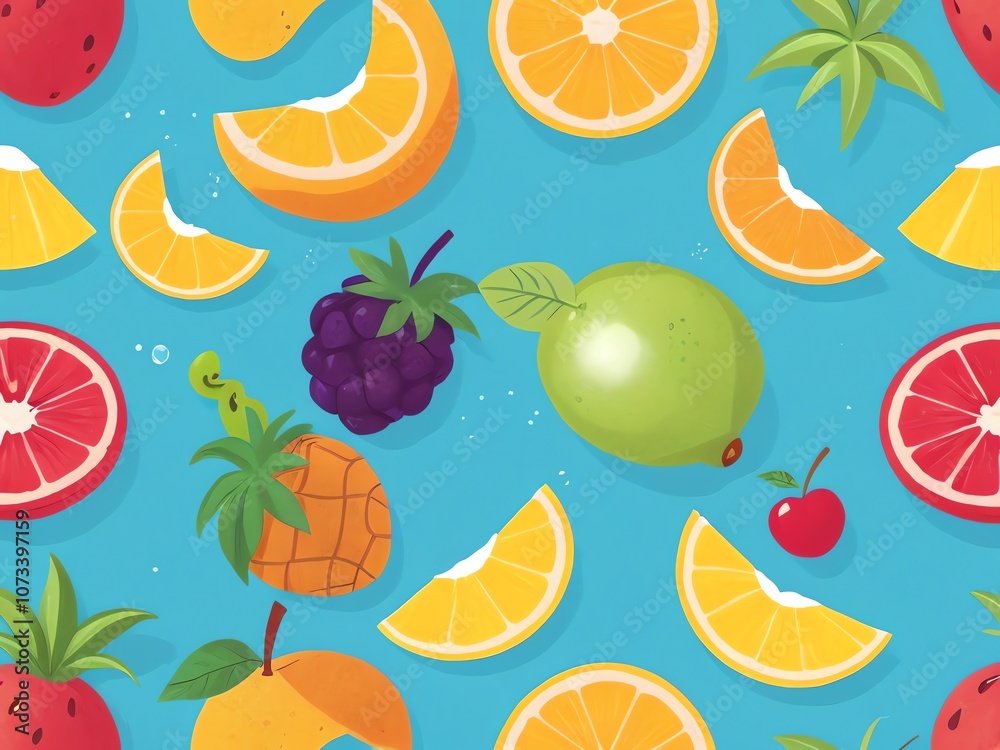 Summer Fruits Pattern