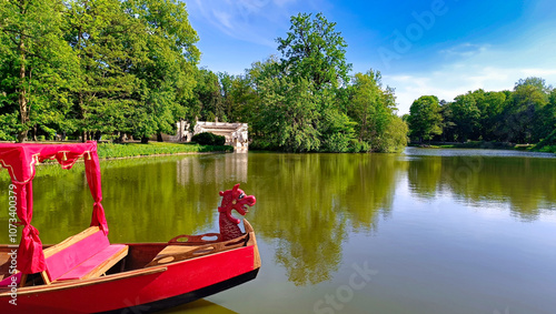 Lazienki Parc Lake