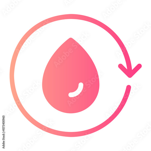 blood transfusion gradient icon