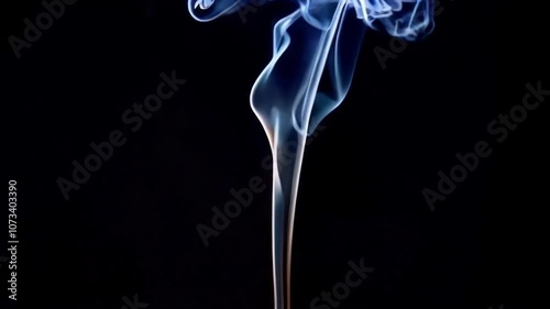 smoke on black background