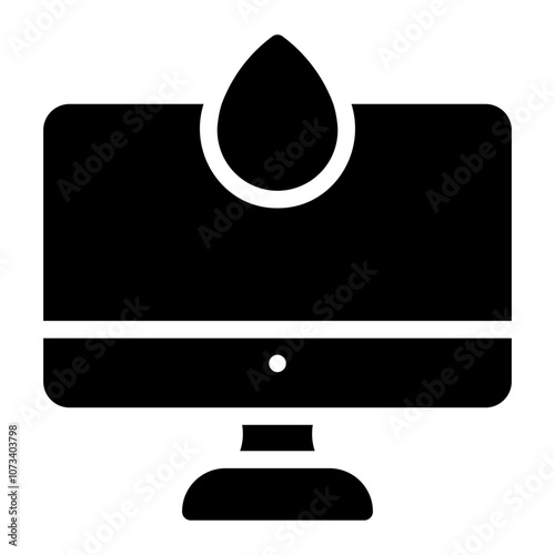 screening glyph icon
