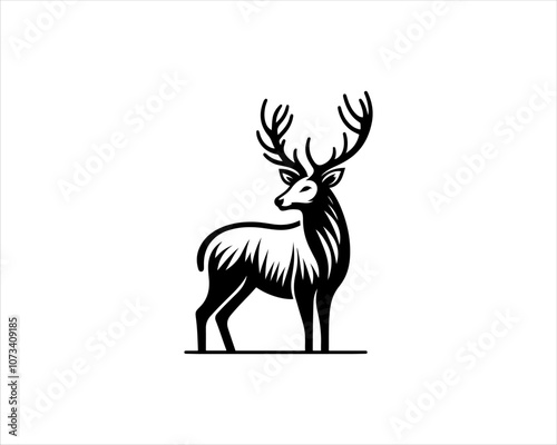 silhouette of a deer