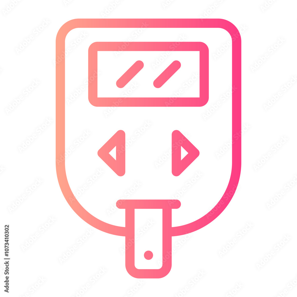 glucometer gradient icon glucometer gradient icon