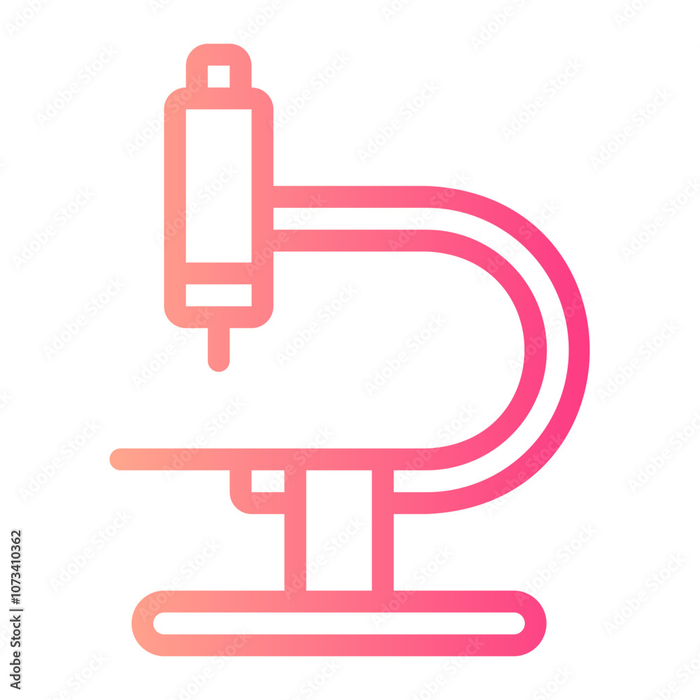 microscope gradient icon microscope gradient icon
