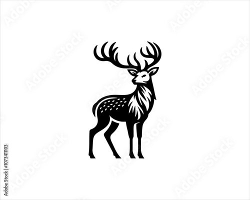silhouette of a deer