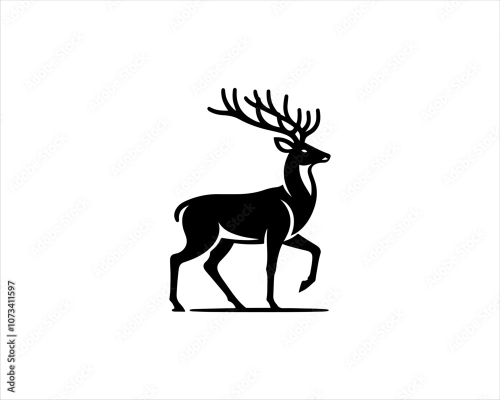 Fototapeta premium deer silhouette vector