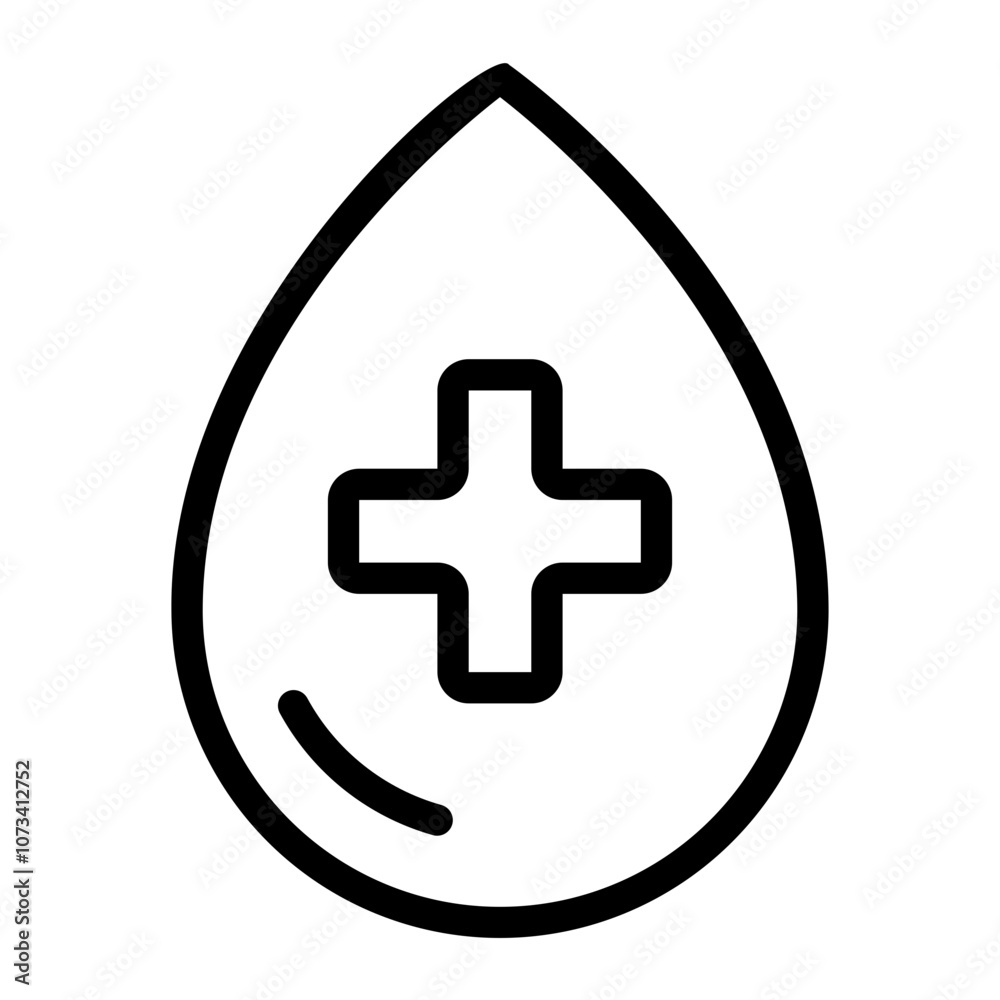 blood drop line icon blood drop line icon