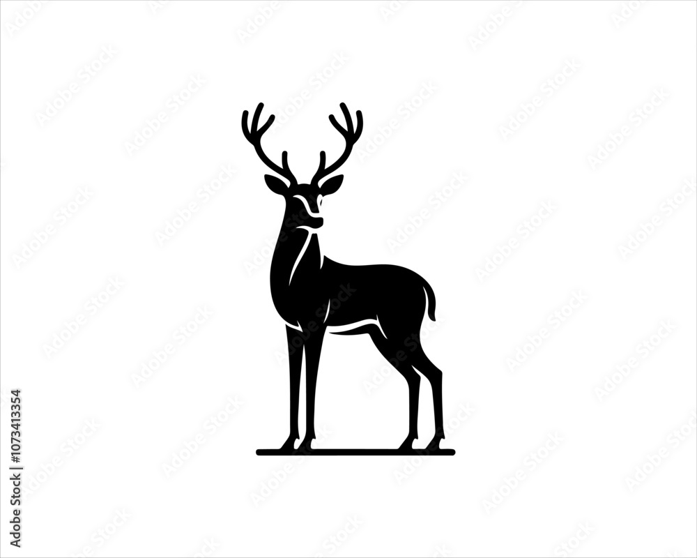 Obraz premium silhouette of a deer
