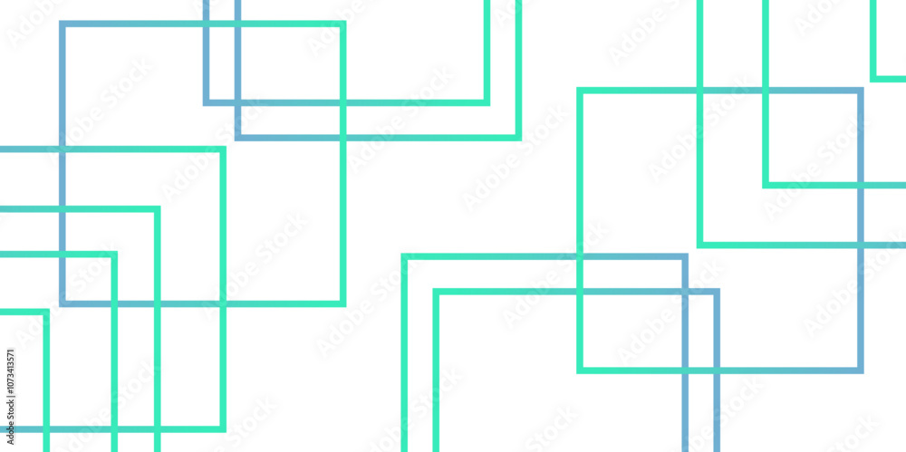 Abstract vector seamless geometric pattern square digital technology white background.