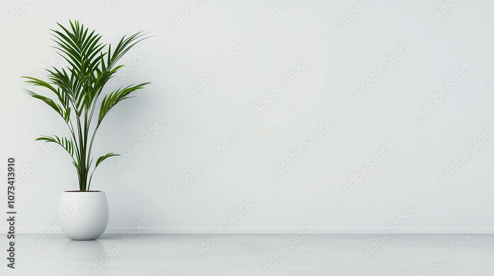 Minimalistic and Happy New Year Theme with Clean Text and Indoor Plant Against White Background for Refreshing Decor Ideas and Celebrations Minimalistic and Happy New Year Theme with Clean Text and Indoor Plant Against White Background for Refreshing Decor Ideas and Celebrations
