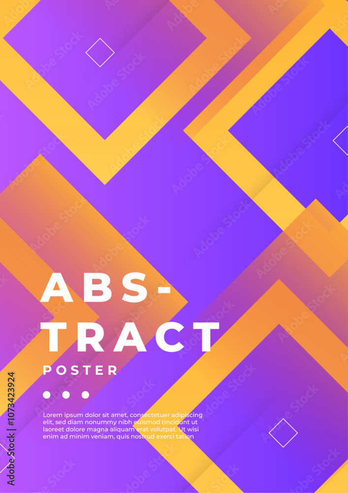 Vibrant Abstract Design with Geometric Shapes and Gradients Vibrant Abstract Design with Geometric Shapes and Gradients