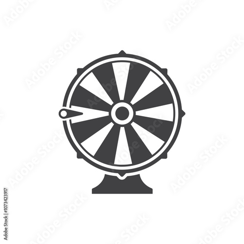 spin wheel icon vector