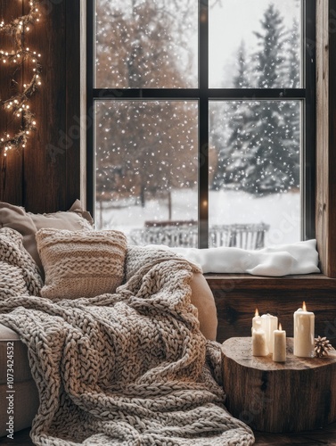 Cozy Winter Cabin Interior ...