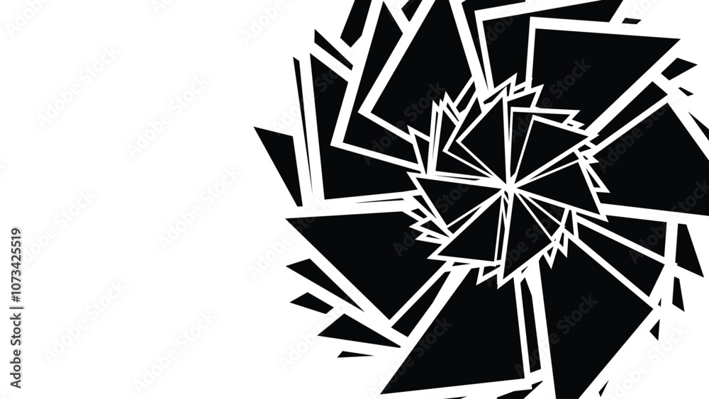 black and white abstract vector