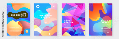 Vibrant Abstract Art Posters with Modern Design Elements