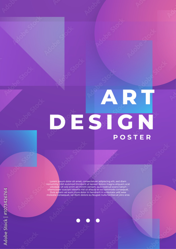 Colorful Abstract Art Design Posters With Modern Geometric Patterns Colorful Abstract Art Design Posters With Modern Geometric Patterns