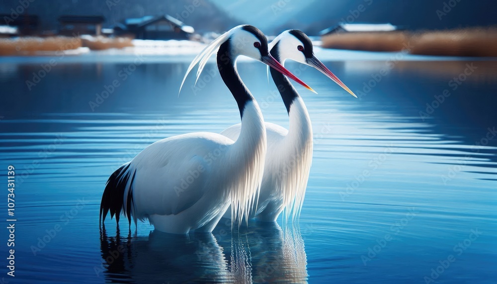 Obraz premium Manchurian crane