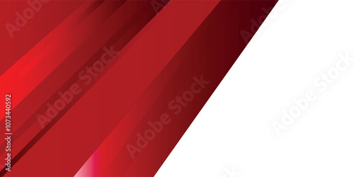 Red curve on a white background vector. Dynamic shapes composition. Creative illustration for poster, web, landing, cover, greeting, EPS 1